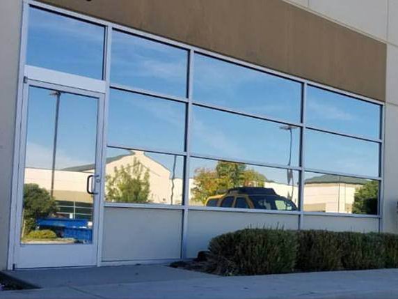 panes of glass with tint on them